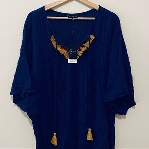 Bobeau boho tassel top
